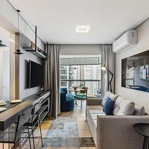 Apartamento Magnifico Apto Luxo 50m2 Com Vaga Garagem, São Paulo